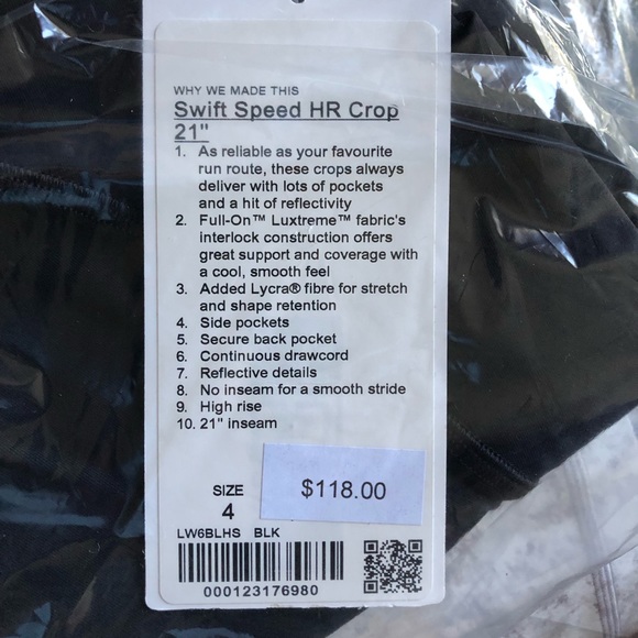 Lululemon Athletica Swift Speed HR Crop 21” - Picture 7 of 11